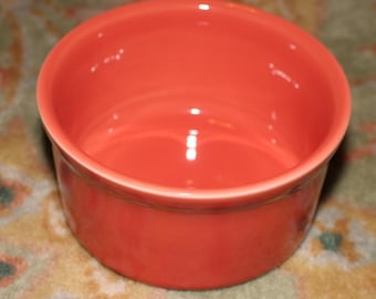 Fiestaware Ramekin, Retired Persimmon Glaze, New Old Stock