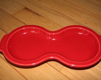 Fiestaware Fiesta Scarlet Red Figure Eight 8 Tray Cream and Sugar Set (Tray Only)