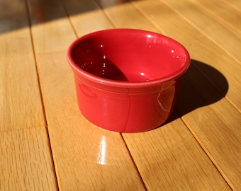 Fiestaware Ramekin, Scarlet Red Glaze, New Old Stock