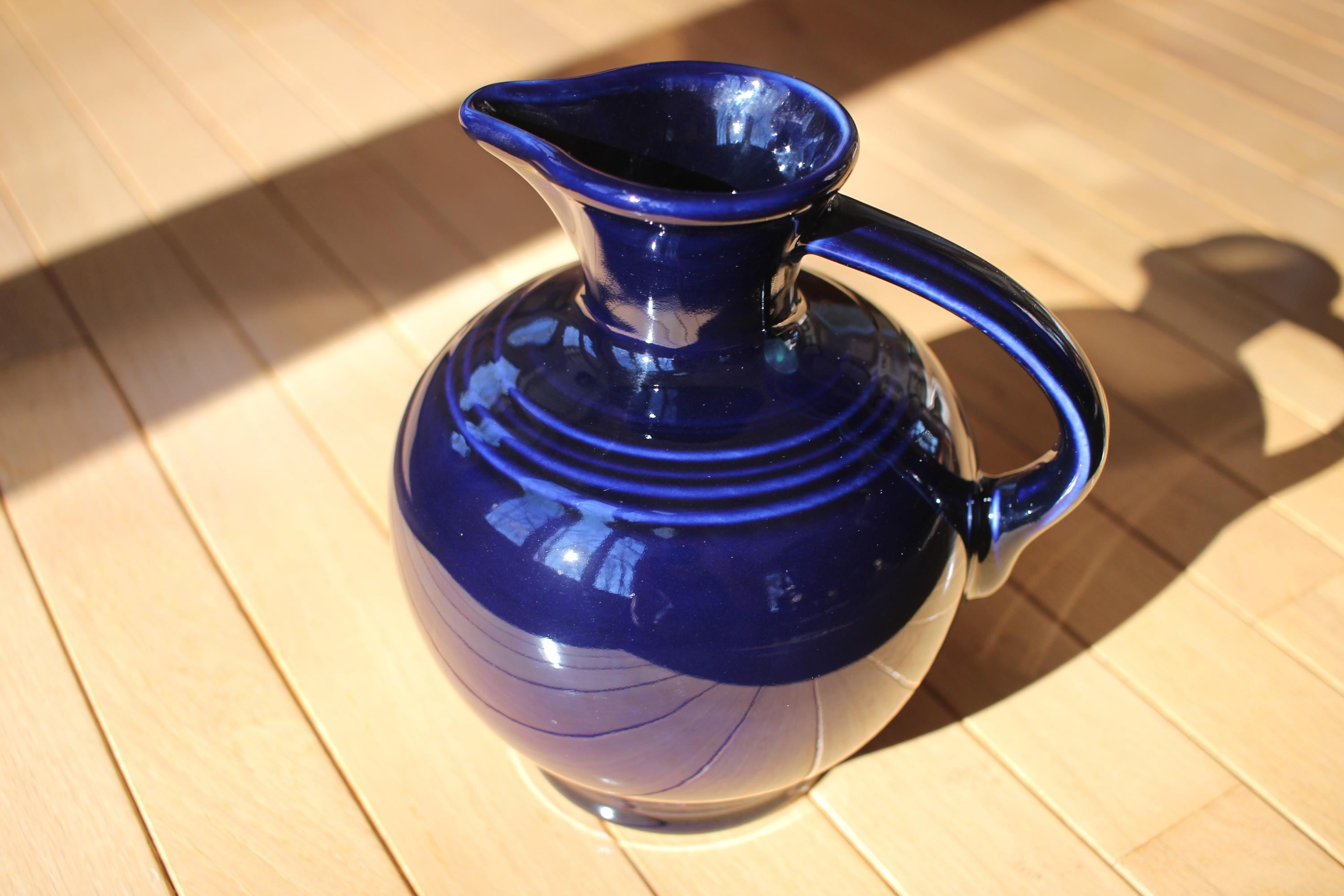 Fiesta Fiestaware Cobalt Blue Carafe: Retired Color, 60 Oz
