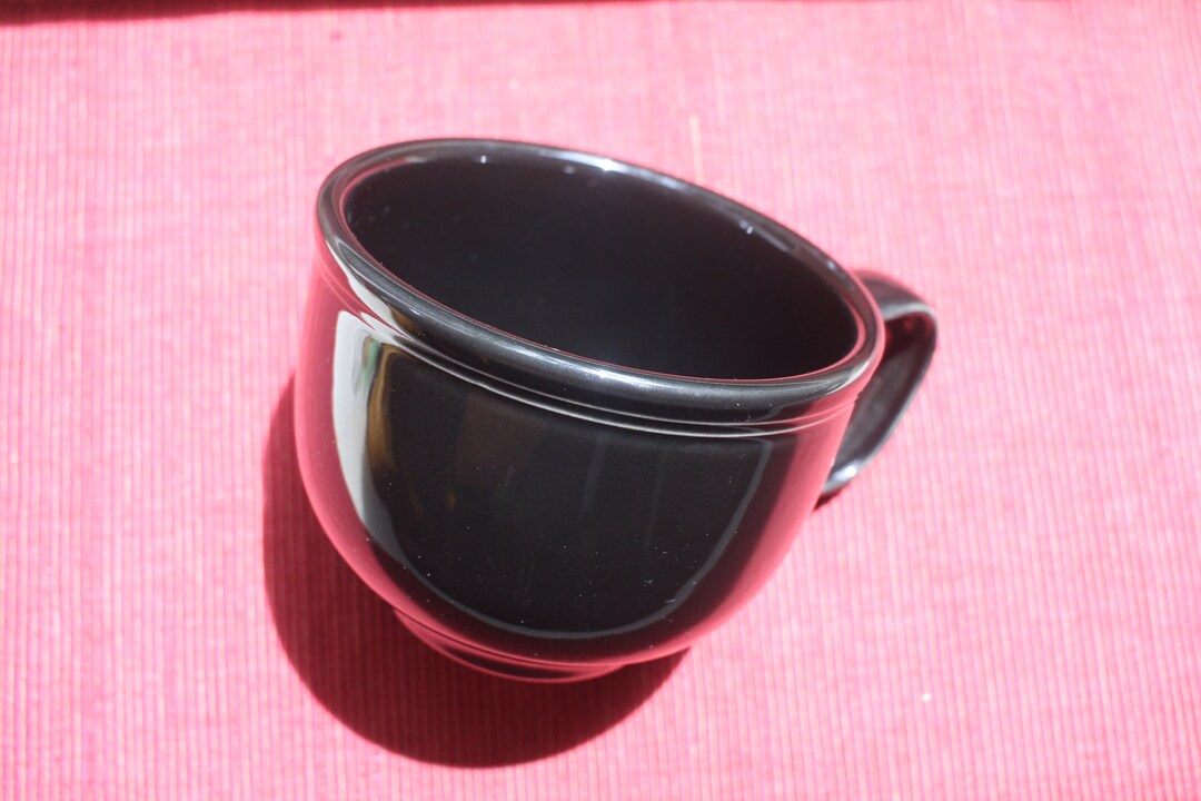 Fiestaware Fiesta BLACK Glazed Retired Jumbo Mug Brand New Old Etsy