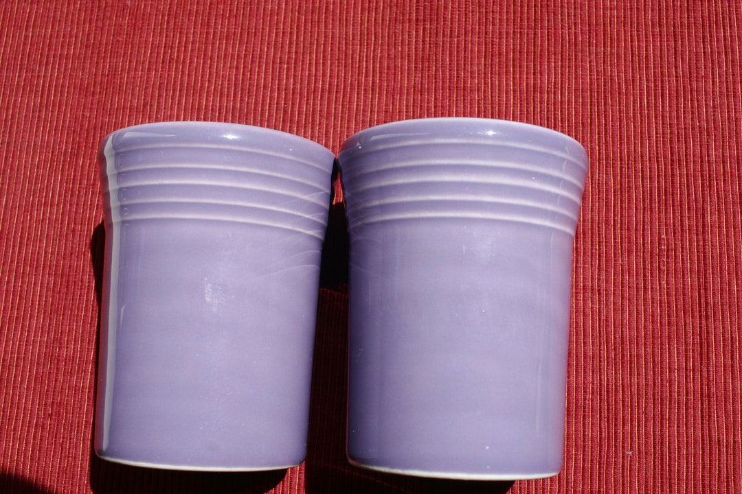 Fiestaware Fiesta Lilac Tumblers Pair of Two 2 Tumblers Etsy