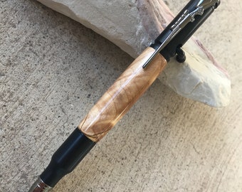 Handmade Figured Maple Wood Bolt Action Pen