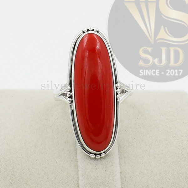 Coral Ring Etsy