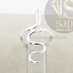 Snake Ring Sterling Silver, 925 Sterling Silver Ring, Handmade Ring, Snake Silver Ring, Silver Ring, Snake Ring, Snake Ring Women, Jewelry