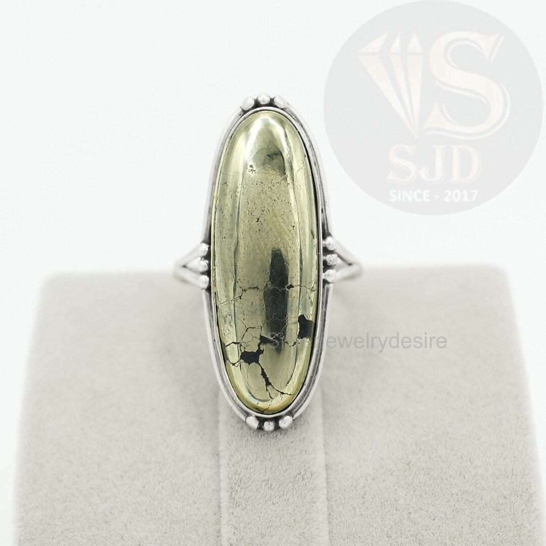 Sterling Silver Long Oval Ring - Choose Your Color, .925 Solid Silver Jewelry - View #8