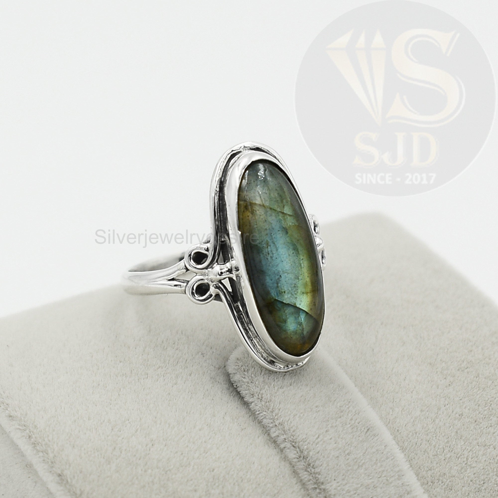 Labradorite Ring, 925 Sterling Silver, Labradorite 8x20 mm Oval Ring, Silver Ring, Gemstone Ring, Womens Ring, Boho Ring, Statement Ring
