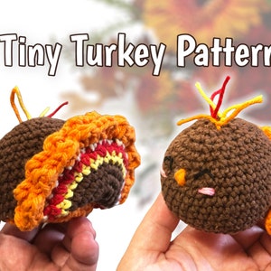 Crochet Tiny Turkey pattern: PDF digital download