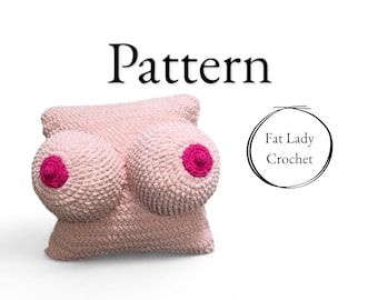CROCHET PATTERN: Boob Cushion Cover
