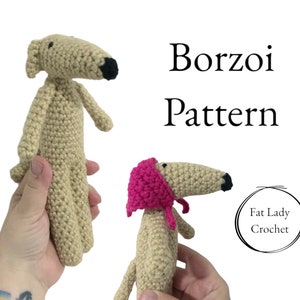 PATTERN: Crochet Esper Borzoi Dog PDF