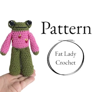 PATTERN: Crochet Frog in a Strawberry Sweater PDF