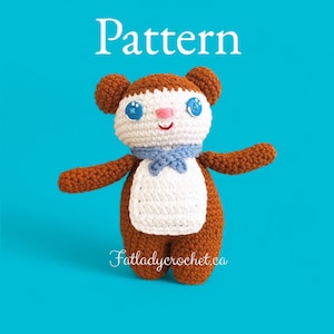 PATTERN: crochet Jeremy, Colargol, Barnaby Bear PDF