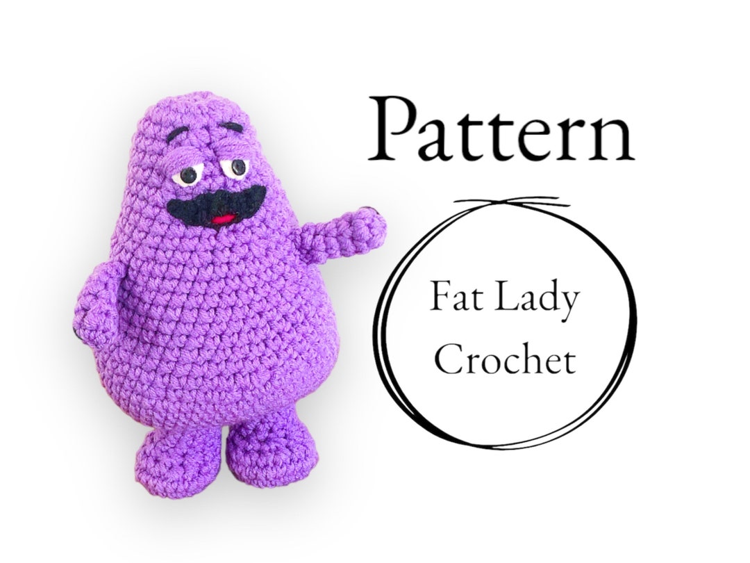 PATTERN: Crochet Grimace Purple Guy - Etsy New Zealand
