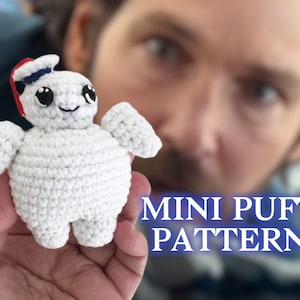 Ghostbusters Mini Puft Marshmallow Man crochet pattern PDF