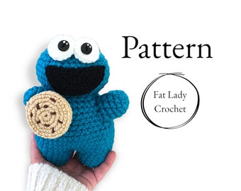 PATTERN: Crochet Famous Cookie Puppet Monster PDF