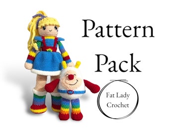 PATTERN PACK: Crochet Rainbow Brite and Sprite, Twink