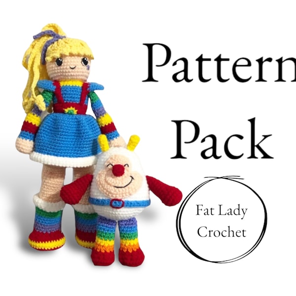 PATTERN PACK: Crochet Rainbow Brite and Sprite, Twink