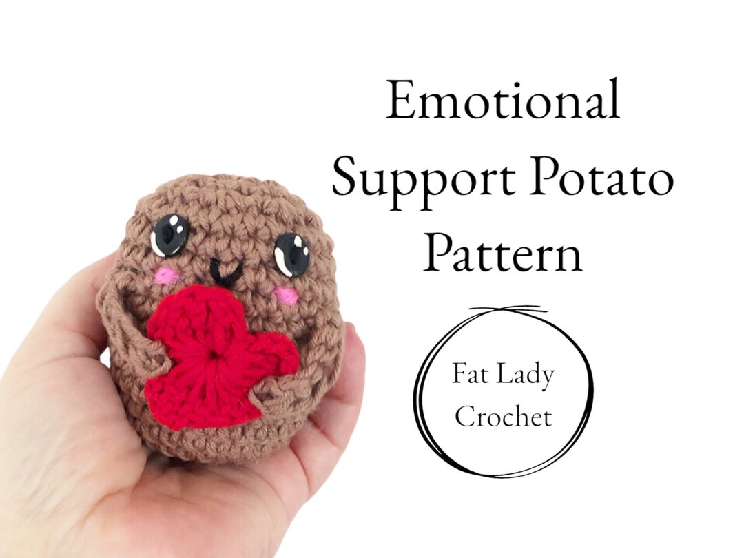 PATTERN: Crochet Emotional Support Potato -  Denmark