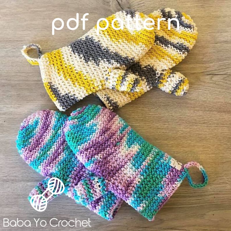 The Best Oven Mitts Crochet Pattern PDF Pattern DIGITAL FILE Etsy
