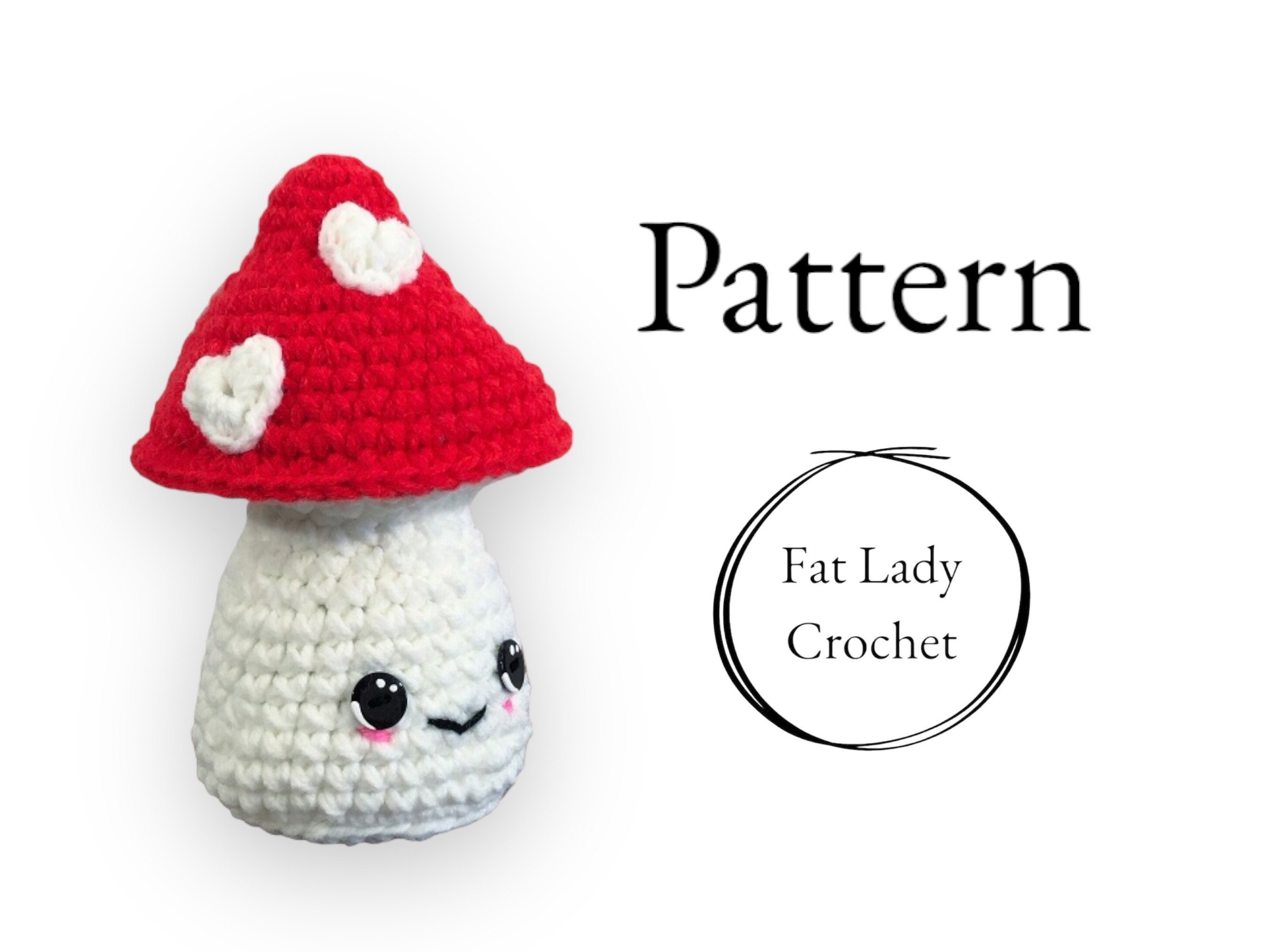 PATTERN: Easy Crochet Mushroom Etsy Finland