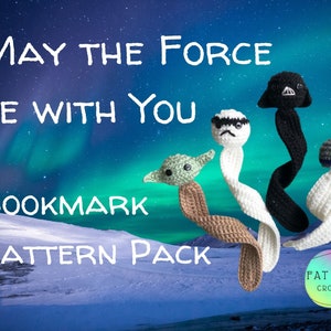 Star Wars Bookmarks (4) crochet pattern pack pdf