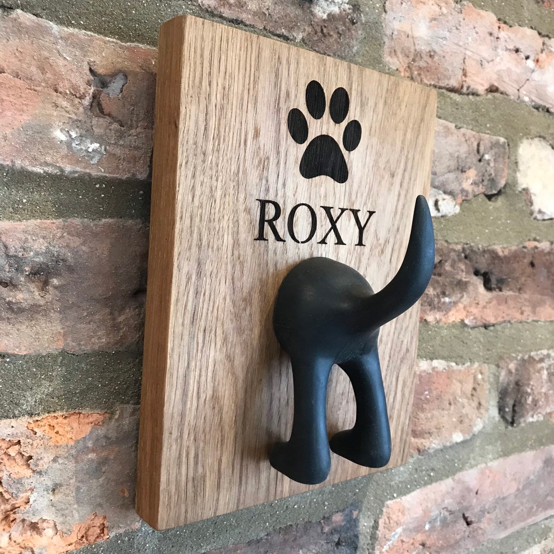 Dog lead holder personalised pet lead holder pet hook pet Etsy