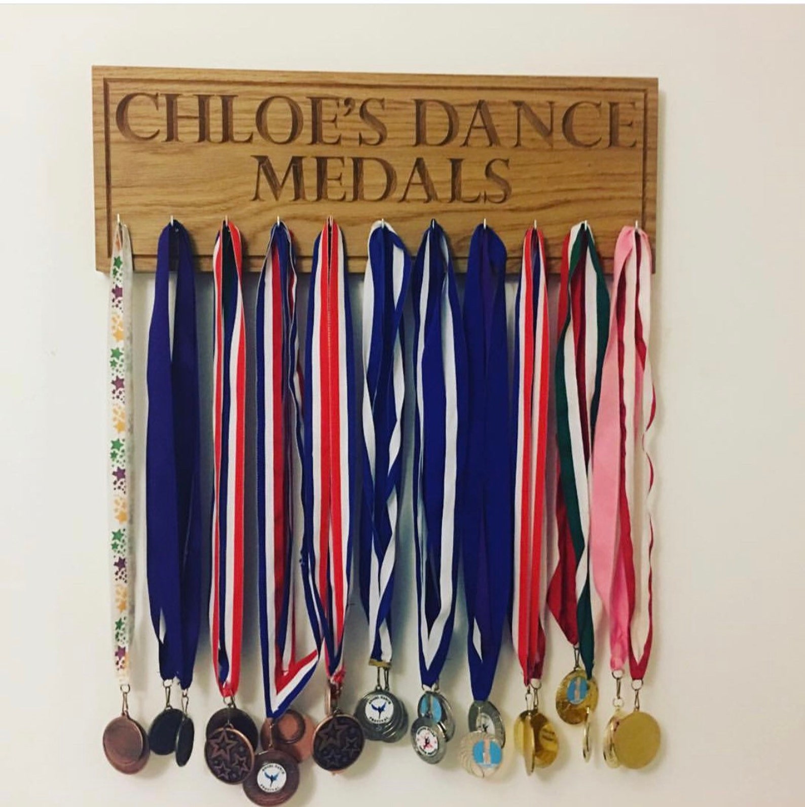 Personalised Medal Hanger medal display medal holder Etsy