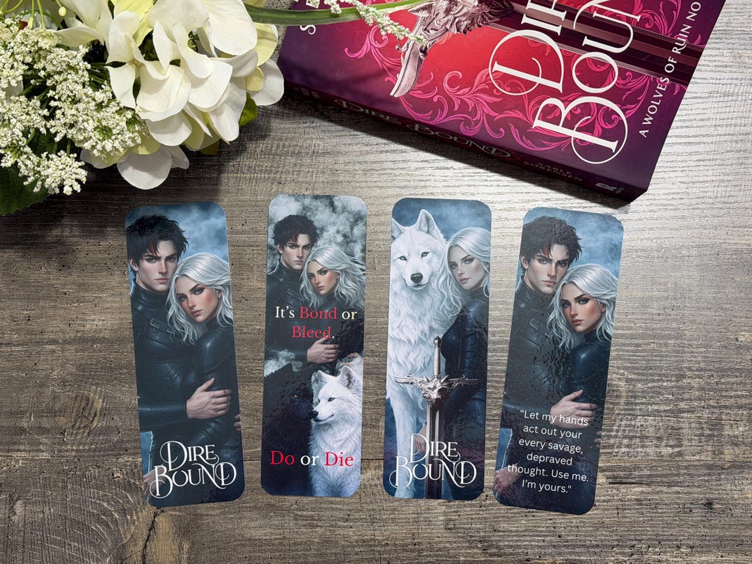 Dire Bound Inspired Bookmark Stark & Meryn Dark Fantasy Romance
