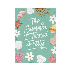 The Summer I Turned Pretty Blanket | TSITP |  Beachy Bookish Throw for Fans of Cousins Beach