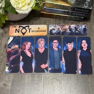 Shadowhunters Bookmark Set | Mortal Instruments Bookmarks | Cassandra Clare Character Art
