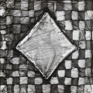 Abito da carta da gioco Diamonds - Collant unico Stampa digitale dell'originale su carta perlescente