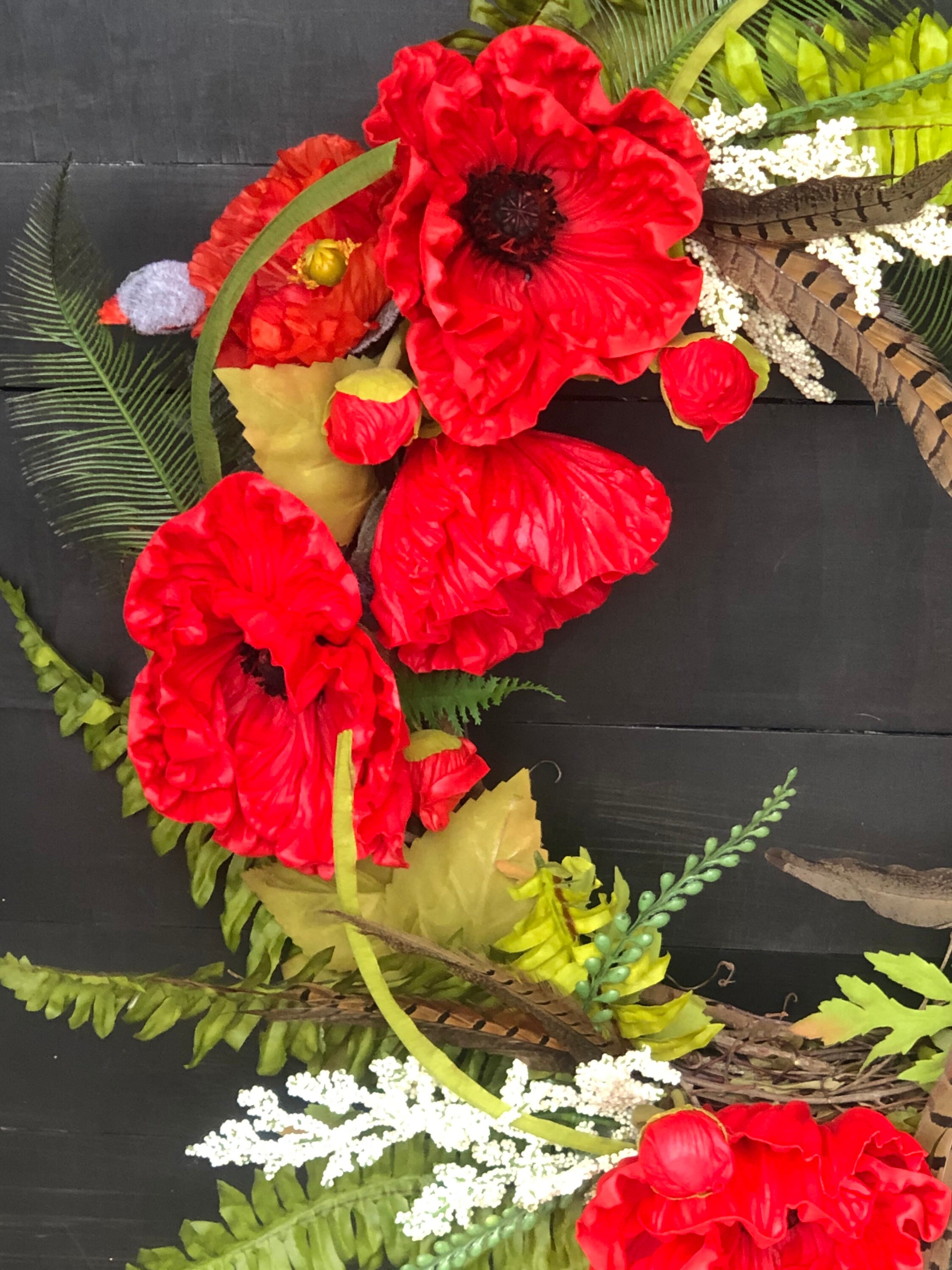 Poppy Wreath for front door Best selling Poppy Summer wreath Etsy