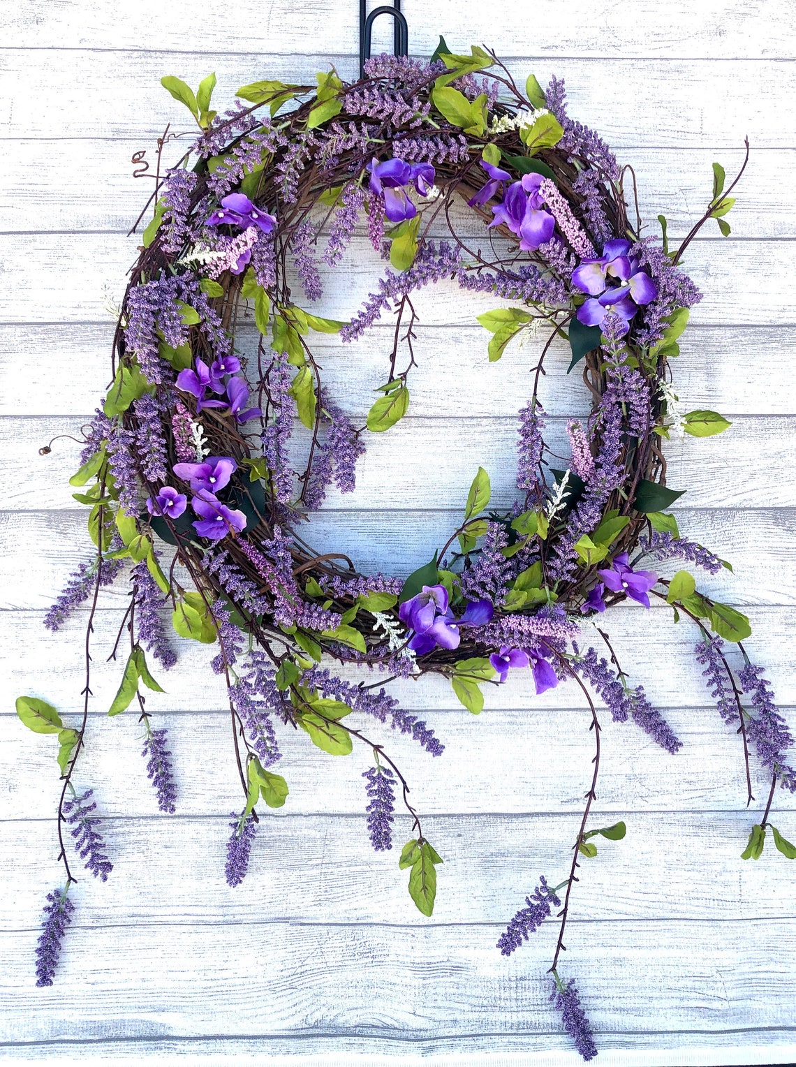 Lilac Wreath for front door Lilac Summer wreath Lilac | Etsy