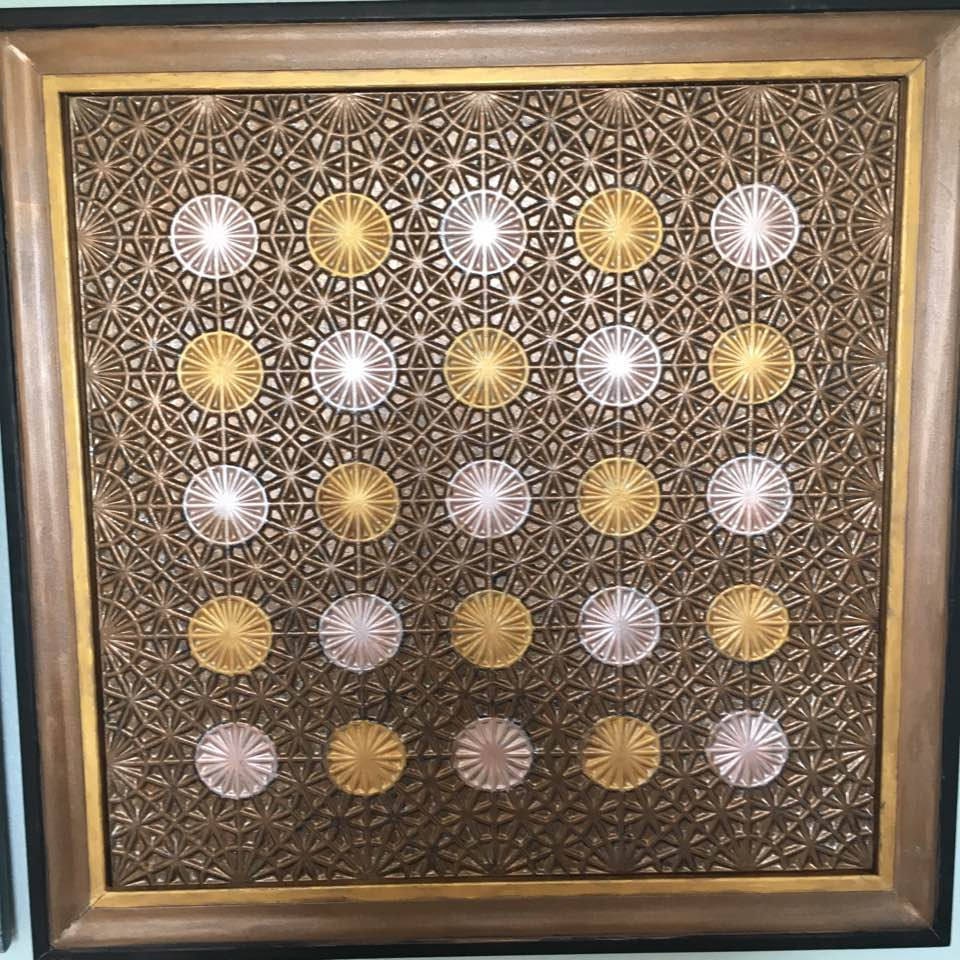 Ceiling Tile Large Fall Colors Wall Art In Bronze Gold And Silver Faux Tin Ceiling Tile Wall Art