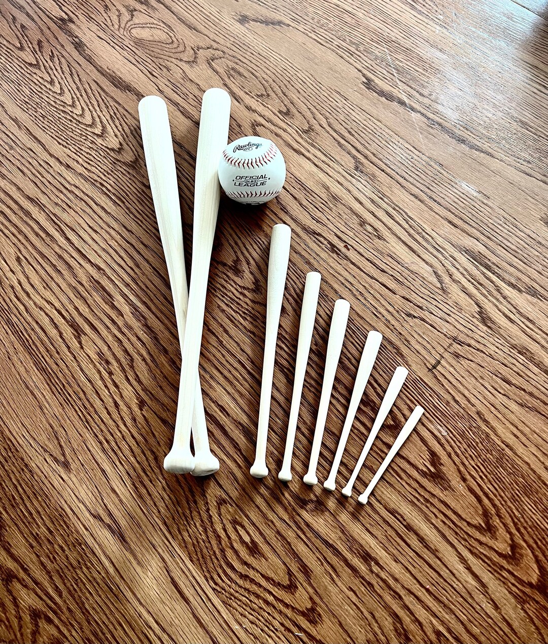 Mini Baseball Bats 4 Bats 5 6 7 8 9 10 Baseball Etsy