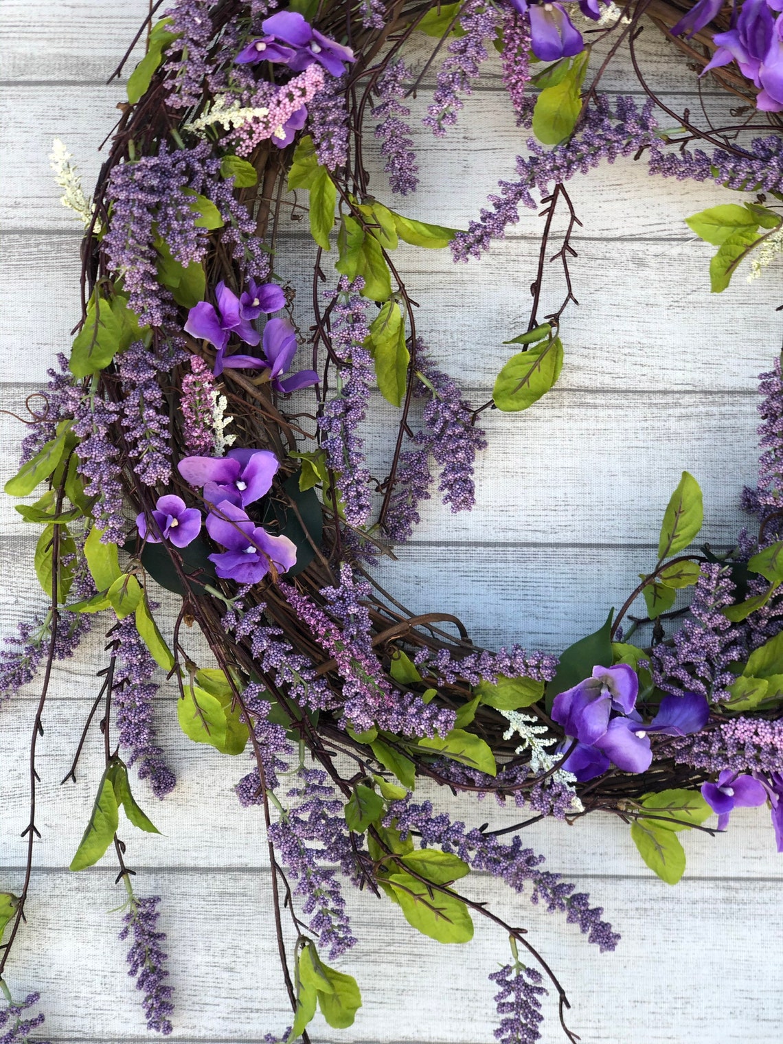 Lilac Wreath for front door Lilac Summer wreath Lilac Etsy