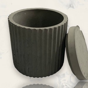 Handmade Concrete Storage Jar