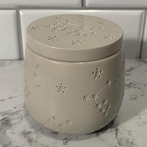 Handmade Concrete Storage Jar