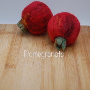 Artichokes, figs, pomegranates for decoration, felted fruits for decoration, Fruits for table decoration image 9