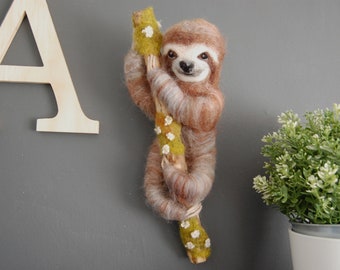 Baby sloth nursery decoration, Sloth room decor, Sloth wall art, Baby sloth wall decoration