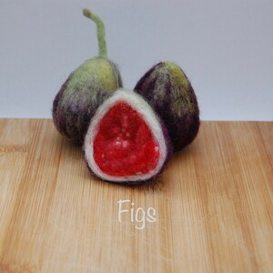 Artichokes, figs, pomegranates for decoration, felted fruits for decoration, Fruits for table decoration image 7