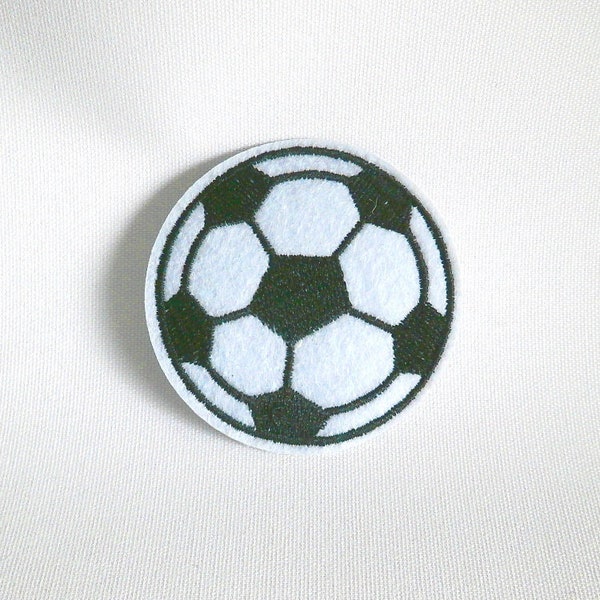 Patch ballon de foot, Écusson thermocollant, Écusson football, Patch sport