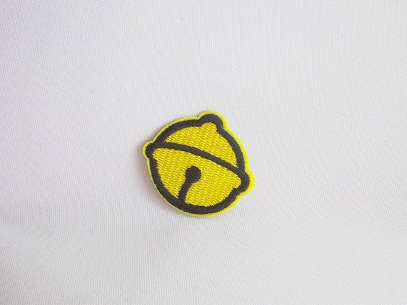 Bell patch, Patches for backpacks, Yellow bell iron on patch, Cute patches,  Bell embroidery