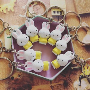 Cute Kawaii bunny keyring