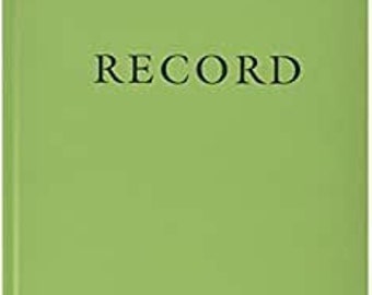 8."x10.5"  7530-00-222-3525, US Military Green Record Book, Military green record book, Military Note Book, Federal Supply, US Army Green