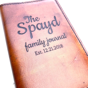 Family Journal, Custom made name sake journal, wedding guestbook, family heirloom, organize family tree research journal, Genealogy book
