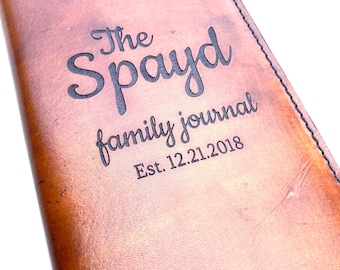 Family Journal, Custom made name sake journal, wedding guestbook, family heirloom, organize family tree research journal, Genealogy book