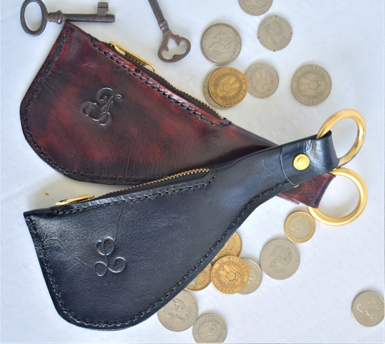 Leather Money Bag Slap Jack Coin Purse Coin Bag Coin | Etsy