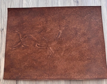Scarred leather military green book cover - One of One Personalized Cover