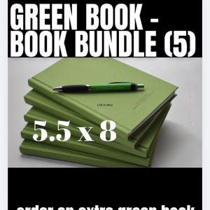 Green Military Notebook Bundle, 5.5"x8" bild 1